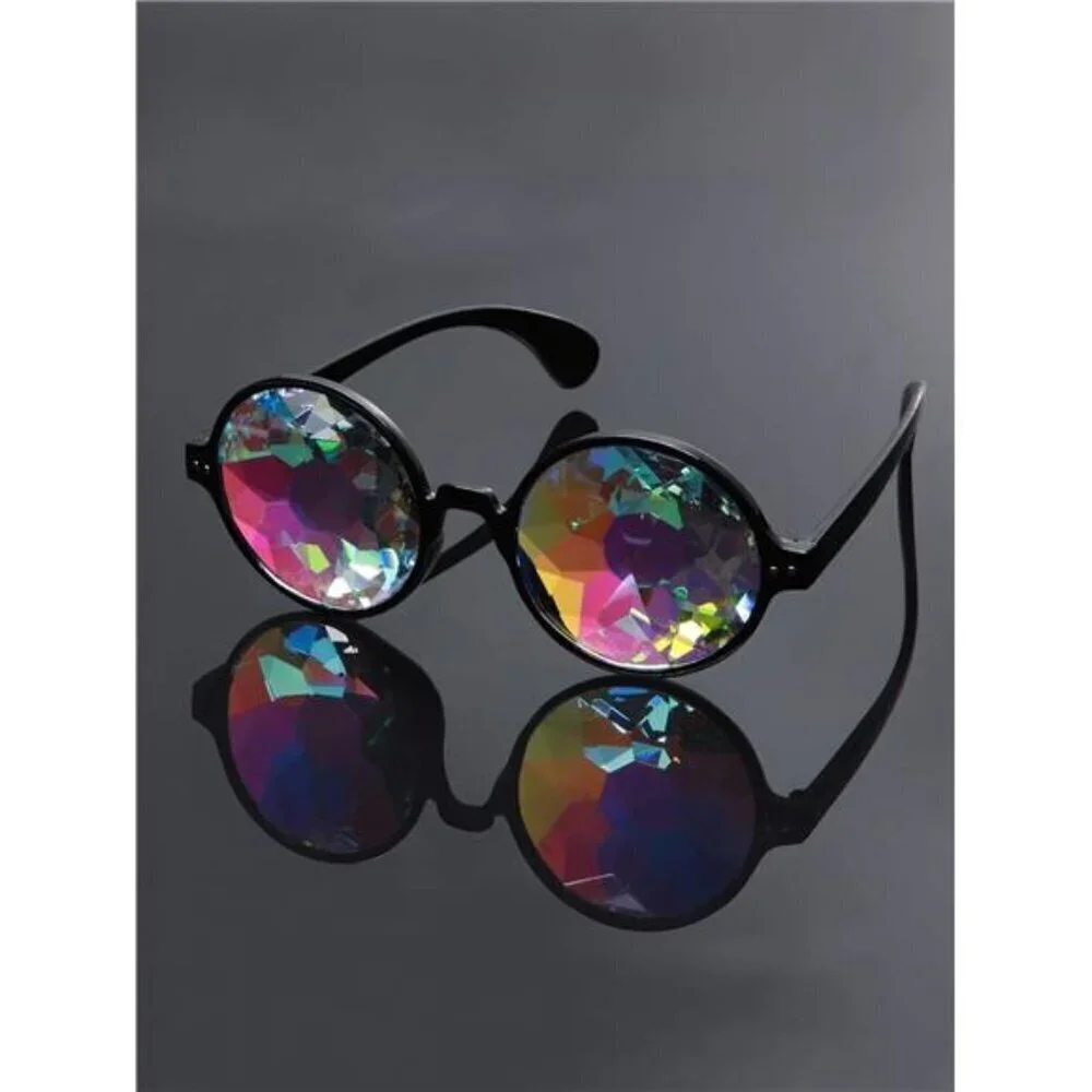3 Pieces Festival Kaleidoscope Rave Glasses Goggles Kaleidoscope Diffraction